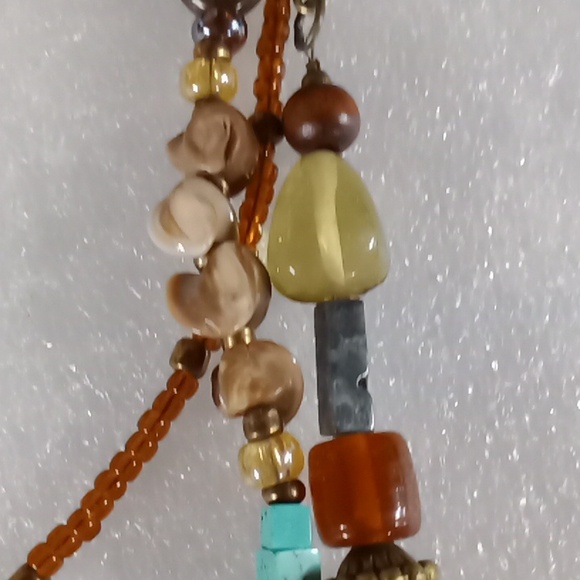 Multi Beaded Necklace #A320 - Picture 5 of 14